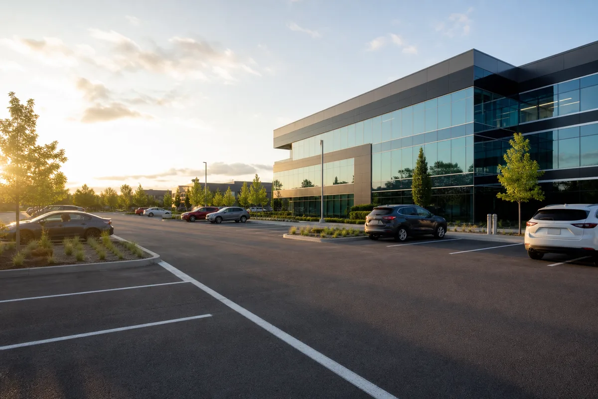 Aménagement et signalisation d'un parking d'entreprise