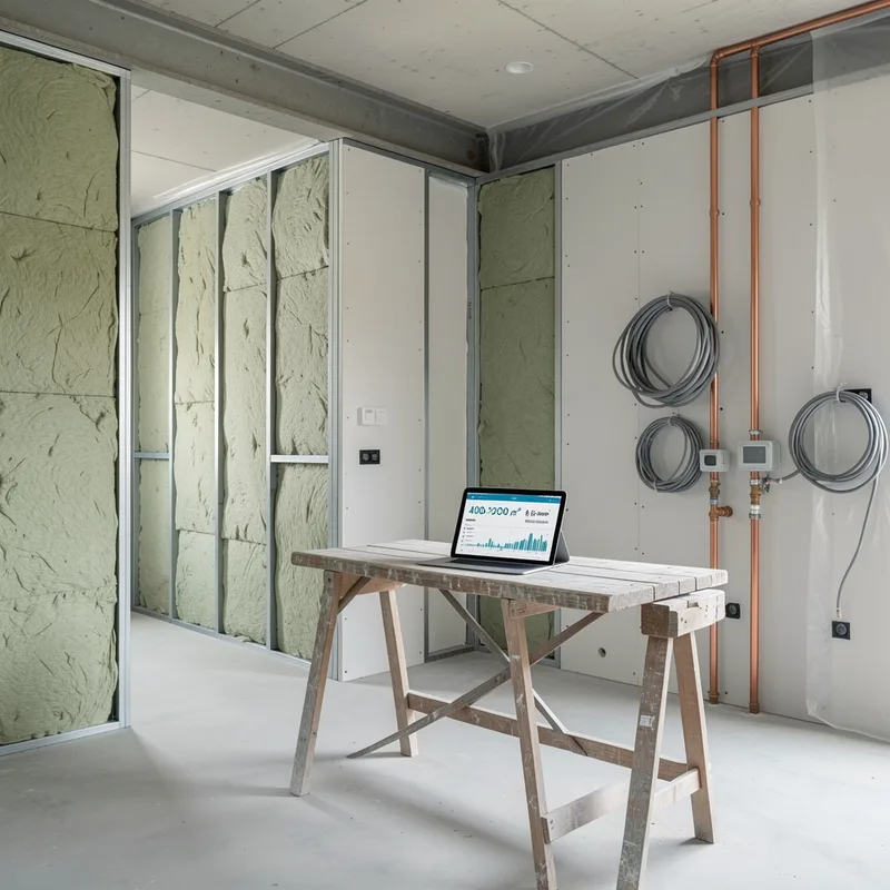 Second œuvre : travaux, prix au m² et étapes d'un chantier (2026)